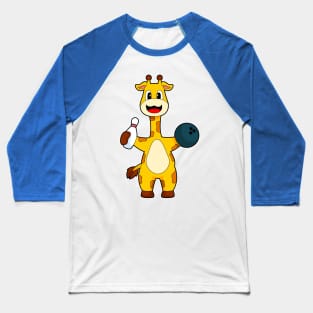 Giraffe Bowling Bowling ball Baseball T-Shirt